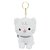 Chaveiro de Pelúcia Gatinho Branco 13cm - Imagem 1