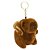 Chaveiro de Pelúcia Capivara Mochila Bege 11cm - Imagem 1