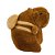 Chaveiro de Pelúcia Capivara Mochila Bege 11cm - Imagem 3
