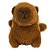 Chaveiro de Pelúcia Capivara Mochila Bege 11cm - Imagem 2