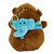 Chaveiro de Pelúcia Capivara Mochila Azul 11cm - Imagem 5