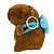 Chaveiro de Pelúcia Capivara Mochila Azul 11cm - Imagem 2