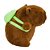 Chaveiro de Pelúcia Capivara Mochila Verde 11cm - Imagem 3