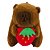 Chaveiro de Pelúcia Capivara Moranguinho 10cm - Imagem 2