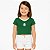 Blusa Palmeiras Cropped Verde Infantil Oficial - Imagem 1