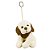 Chaveiro de Pelúcia Cachorrinho Sentado 16cm - Imagem 2