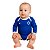 Body Bebê Cruzeiro Longo Proteção UV Listrado Oficial - Imagem 1