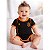 Body Bebê Corinthians Preto Laranja Jogo Torcida Baby - Imagem 1