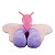 Pelúcia Borboleta Corpo Asas Rosa 30x43cm - Imagem 2
