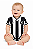 Body Bebê Botafogo Listrado Oficial Torcida Baby - Imagem 1