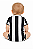 Body Bebê Botafogo Listrado Oficial Torcida Baby - Imagem 2
