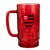 Caneca De Vidro Flamengo Vermelha 550ml Oficial - Imagem 1