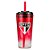 Copo de Vidro com Canudo 750ml São Paulo Oficial - Imagem 1