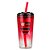 Copo de Vidro com Canudo 750ml Flamengo Oficial - Imagem 1