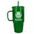 Caneca de Vidro com Canudo 1200ml Palmeiras Oficial - Imagem 1