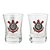 Jogo Com 2 Copos De Vidro Para Shot Corinthians 50ml - Imagem 1