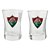 Jogo Com 2 Copos De Vidro Para Shot Fluminense 50ml - Imagem 1