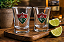Jogo Com 2 Copos De Vidro Para Shot Fluminense 50ml - Imagem 4