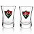 Jogo Com 2 Copos De Vidro Para Shot Fluminense 50ml - Imagem 2