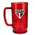 Caneca De Vidro São Paulo Vermelha 550ml Oficial - Imagem 1