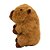 Pelúcia Capivara Sentada Marrom Escuro 22cm - Imagem 4
