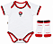 Kit Bebê Com Body e Meia Vitória 100% Algodão Oficial - Imagem 3