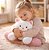 Gato De Pelúcia Infantil Branco Macio Almofada Decorativa - Imagem 2