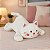 Gato De Pelúcia Infantil Branco Macio Almofada Decorativa - Imagem 1