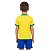 Uniforme Brasil Infantil Juvenil Amarelo Torcida Baby - Imagem 2