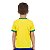 Camiseta Brasil Infantil Juvenil Amarela Torcida Baby - Imagem 3