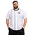 Camisa Corinthians Branca Listrada Adulto Plus Size Oficial - Imagem 1