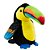 Pelúcia Tucano Colorido 19cm - Imagem 1