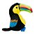 Pelúcia Tucano Colorido 19cm - Imagem 2
