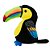 Pelúcia Tucano Colorido 19cm - Imagem 4