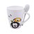 Caneca De Porcelana Com Colher Mickey & Minnie 310ml - Imagem 4