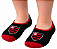 Meia Sapatilha Flamengo Infantil Preto e Vermelho Oficial - Imagem 1
