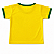 Camiseta Brasil Amarela Bebê Infantil Baby Look Feminina - Imagem 3
