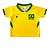 Camiseta Brasil Amarela Bebê Infantil Seleção Torcida Baby - Imagem 2