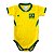 Body Bebê do Brasil Amarelo Seleção Torcida Baby - Imagem 2