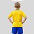Conjunto Uniforme Brasil Infantil Juvenil Camisa e Shorts - Imagem 2