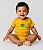 Body Bebê do Brasil Amarelo Manga Curta - Imagem 1