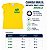 Camisa Brasil Infantil Baby Look Feminina Amarela - Imagem 4