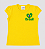 Camisa Brasil Infantil Baby Look Feminina Amarela - Imagem 3