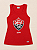 Camisa Vitória Regata Feminina Adulto Vermelha Escudo - Imagem 3