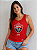 Camisa Vitória Regata Feminina Adulto Vermelha Escudo - Imagem 1