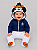 Macacão Bebê Clube do Remo com Capuz de Leão Mascote - Imagem 1