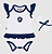 Body Saia Bebê do Remo Com e Tiara Oficial 100% Algodão - Imagem 3