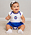 Body Vestido Bahia Bebê Menina Tricolor Torcida Baby - Imagem 1