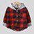Camisa Xadrez Infantil Menino Manga Longa com Capuz - Imagem 3