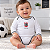 Body Corinthians Manga Longa Branco Canelado Oficial - Imagem 1